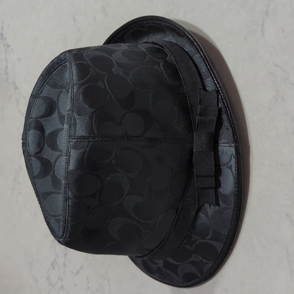 COACH BLACK SIGNATURE FEDORA - Picture 1 of 11